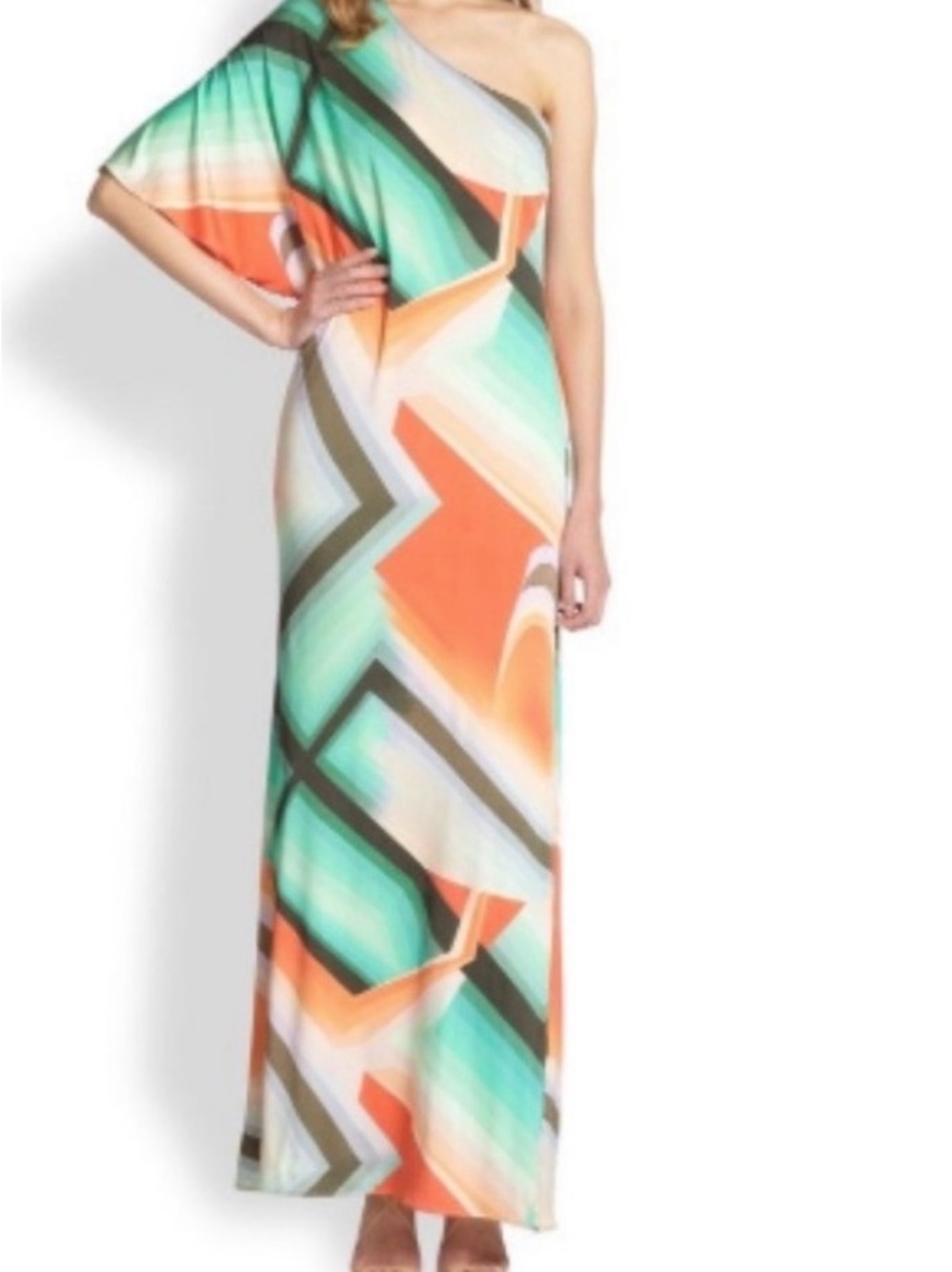 Trina Turk Sausalito One-Shoulder Maxi Dress
